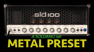 AMPLITUBE 5  SOLDANO quotishquot METAL PRESET [upl. by Nayk]