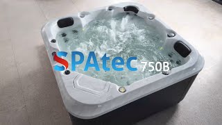 Minipiscina Spa idromassaggio da esterno Spatec 750B bianco [upl. by Atikim903]