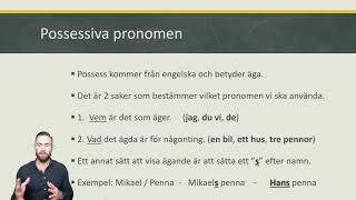 SFI  Possessiva pronomen [upl. by Akimat]