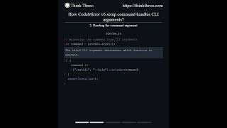 How CodeMirror v6 setup command handles CLI arguments [upl. by Gottlieb]
