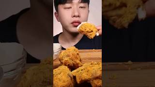 ASMR FRIED CHICKEN amp WHITE SAUCE MUKBANG 2 [upl. by Aznarepse]