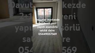 Davutlar merkezde 21 ferah yeni yapım asansörlü satılık daire fiyat 265000 05449057569 [upl. by Aztinay]