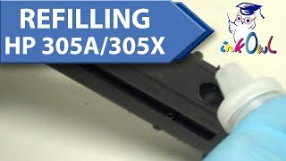 How to Refill HP 305A 305X Cartridges for M351a M375nw M451dn M451dw M451nw M475dn M475dw [upl. by Cleodel]