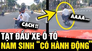 Lái xe TẠT ĐẦU Ô TÔ rồi bỏ chạy nam sinh gây BỨC XÚC và hành động người NGỒI SAU  Tin Nhanh 3 Phút [upl. by Severin491]