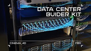 Data Center Builder Kit Cinema 4DFBX [upl. by Naasah]