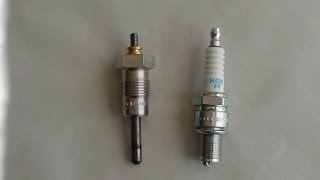 Glow plug vs spark plug explained [upl. by Batholomew]