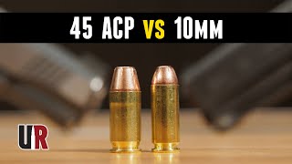 HeadtoHead 45 ACP vs 10mm For Self Defense [upl. by Geirk]