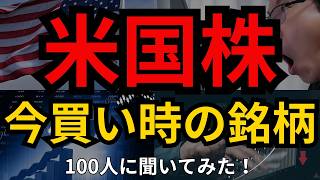 【米国株】今買うべき米国個別株、100人に聞いてみた！超優良企業なのに株価が調整で安くなっている狙い目の銘柄、買い時の銘柄はコレだ！ [upl. by Leinadnhoj854]