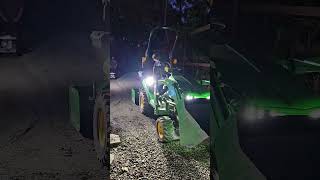 2024 John Deere 1025R Zach working the Box Blade attachment [upl. by Enilorac]