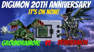 Groundramon VS Devidramon  Digimon 20th Anniversary Virtual Pet Battle [upl. by Lenuahs]