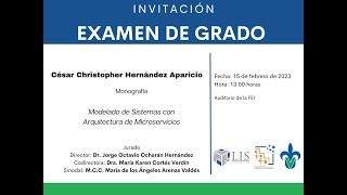 Examen de grado  César Christopher Hernández Aparicio [upl. by Anij129]