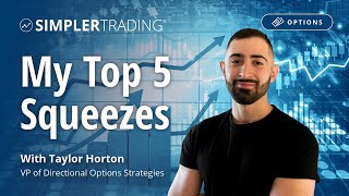 Options Trading My Top 5 Squeezes  Simpler Trading [upl. by Katherina]