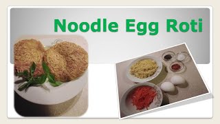 Noodle Egg Roti  Do you have Eggs and Noodle You can make it [upl. by Macmillan]