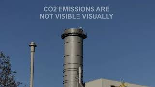 Gas and steam power plant presentation of CO2 emissions FLIR GF 343 [upl. by Higinbotham]