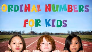 Ordinal numbers for kids  ESL Kids  4k [upl. by Follansbee]