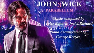 JOHN WICK CHAPTER 3 2019 Excomunicado  Tyler Bates amp Joel JRichard Piano Sheet Music [upl. by Eybbob]