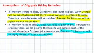 The Kinked Demand Curve Model of Oligopoly Pricing [upl. by Alidus148]