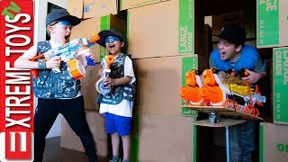 Nerf Box Fort Battle for the Switch Controller Make a Wish Madness [upl. by Edlyn]