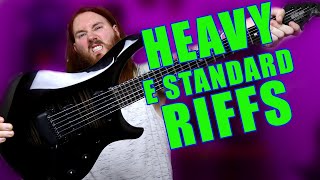 8 Guitar Riffs That Are So Heavy You Wont Believe Are In E Standard Tuning [upl. by Gschu]