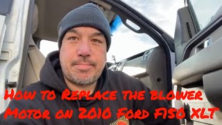 How To Replace a Blower Motor in a 2010 Ford F150 XLT Blower Motor Replacement [upl. by Ynetsed]