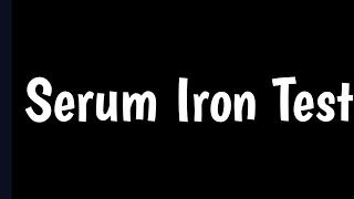 Serum Iron Test  Normal Range Symptoms amp Causes Of High amp Low Iron Levels [upl. by Attenev970]