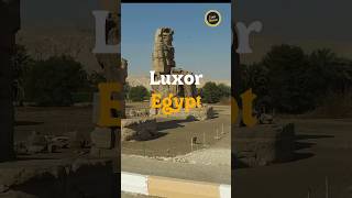 Pharaoh Amenhotep III statue travel egypt shorts [upl. by Ilojna]