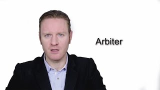 Arbiter  Meaning  Pronunciation  Word World  Audio Video Dictionary [upl. by Fugate228]