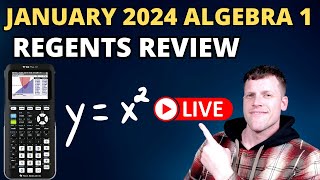 January 2024 Algebra 1 Regents Review [upl. by Edmund]