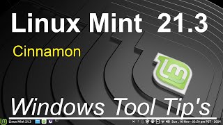 Linux Mint 213  Cinnamon  Windows Settings Tool Tips [upl. by Grinnell]