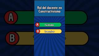 😮¡APRENDIZAJE ¡CONSTRUCTIVISMO SocioConstructivismo P3🤔 PreguntasRespuestas wapdocentes quiz [upl. by Koller788]