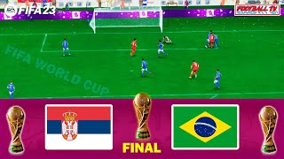 FIFA 23  Serbia vs Brazil  FIFA World Cup Final  Full Match All Goals  Next Gen Gameplay PC 4K [upl. by Silletram]