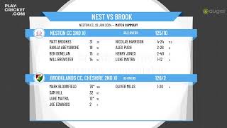 Neston CC 2nd XI v Brooklands CC Cheshire 2nd XI [upl. by Adlitam880]