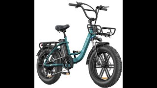 ENGWE L20 BOOST Electric Bike 250W Motor 48V 13AH 204inch Fat Tires 25kmh Max Speed EU9NL [upl. by Marino]