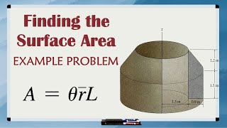 Pappus and Guldinus Surface Area EXAMPLE PROBLEM  Step By Step Explanation and Equations Included [upl. by Levitt38]