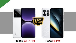 Realme GT 7 Pro vs Poco F6 Pro [upl. by Coppock]