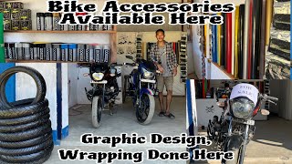 Amazing Bike accessories  New Graphic Design Color Spray Secondhand Tyres etc [upl. by Oliric550]