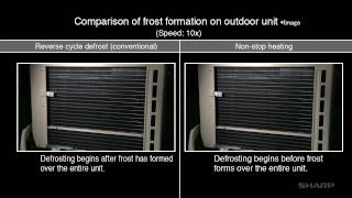 Air Conditioner Defrosting Experiment Comparing Nonstop Heating with Conventional Heating [upl. by Amlev]