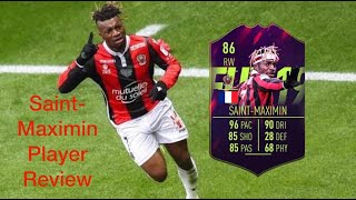 FIFA 19  SAINT MAXIMIN FUTURE STAR 86  PLAYER REVIEW FR [upl. by Ainival]