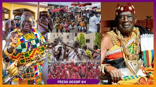 Wow🔥Watch How Otumfuo Majestically Crossed River Pra As He Received Wrm Wlc Frm People Of CapeCoast [upl. by Tuckie]