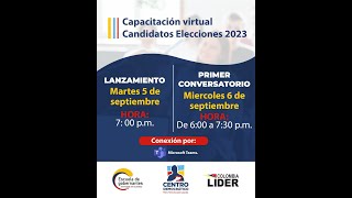 Capacitación virtual  Candidatos Elecciones 2023 [upl. by Trinetta]