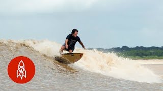 Surfing the Amazon River’s Endless Wave [upl. by Aleirbag]