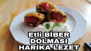 TAM ÖLÇÜ TAM LEZZET ETLİ BİBER DOLMASI HARİKA LEZET❓ [upl. by Shutz]