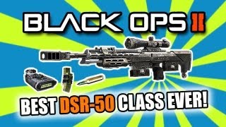 Black Ops 2 BEST SNIPER CLASS SETUP  DSR50 BO2 Multiplayer Gameplay [upl. by Suoinuj]