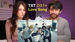 TXT OX1Love Song MV Reaction [upl. by Ynaffet]