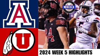 Arizona vs 10 Utah  Full Game Highlights  2024 College Football Highlights [upl. by Opportuna]