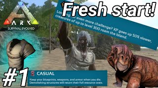 Fresh start  Season 1 EP1  Ark Survival Evolved Mobile [upl. by Nadnarb]