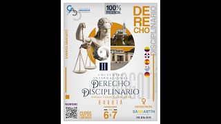 Segundo Encuentro Internacional de Derecho Disciplinario [upl. by Frager]