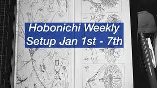 Hobonichi Weekly Setup 2024 Jan 1 to Jan 7 [upl. by Enelyahs]