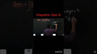 Integration of log x class 12th Maths calculus integration class12integrals mathematics [upl. by Doownel]