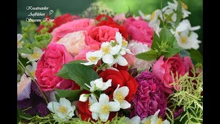 DIY DuftrosenBouquet  frisch und duftend aus dem Garten  Sommer Blumen Strauß [upl. by Retha83]